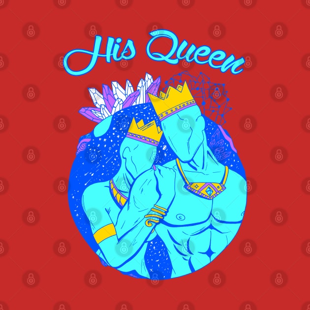 King and Queen Of The Stars - Neon Blue His Queen by kenallouis