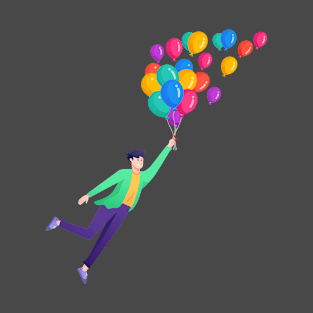 Happy with Balloons T-Shirt