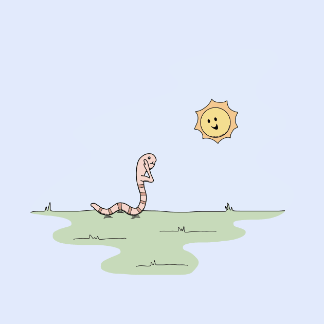 Worm Saluting the Sun (Black Books) by Earl Grey