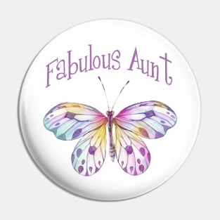 Fabulous Aunt Butterfly Pin