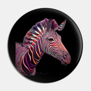 Striped Zebra Pin