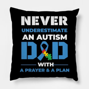 Autism Dad Autism Awareness Gift for Birthday, Mother's Day, Thanksgiving, Christmas Pillow