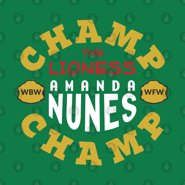 Amanda Nunes Double Champ by cagerepubliq