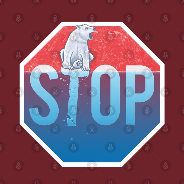 STOP Global Warming Ice Bear Melting Polar Caps by kgullholmen