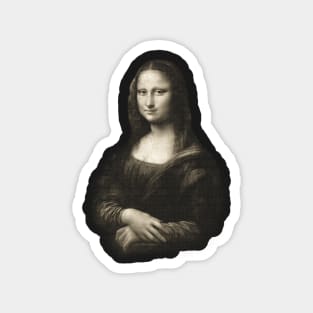 Mona Lisa in Vintage Sepia Magnet