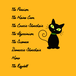 Cat Breeds T-Shirt