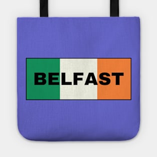 Belfast City in Irish Flag Tote