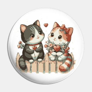 A Daytime Ballet of Love in the Cat's Embrace Pin