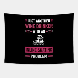 Wine Drinker Inline Skating Skate Skater Tapestry