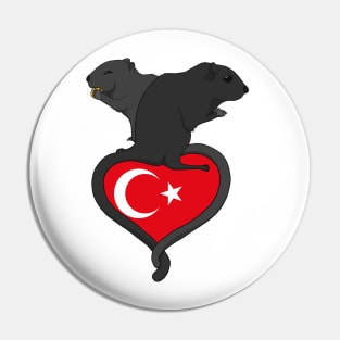 Gerbil Turkey (dark) Pin