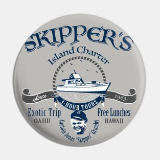 Skipper's Island Charter 3 Hour Tour Lts Pin