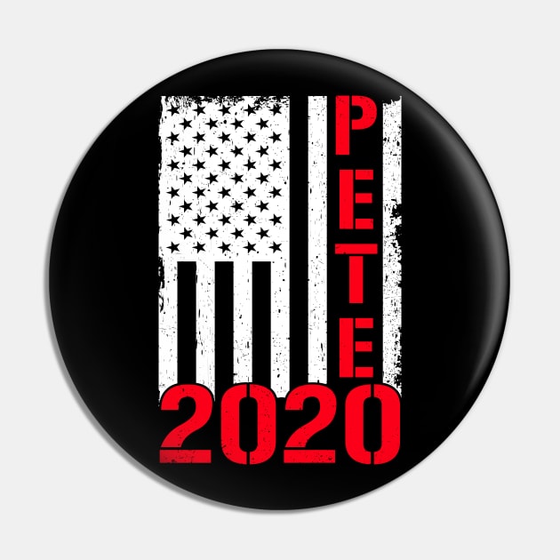 PETE President 2020 American Flag Pin by Love Newyork