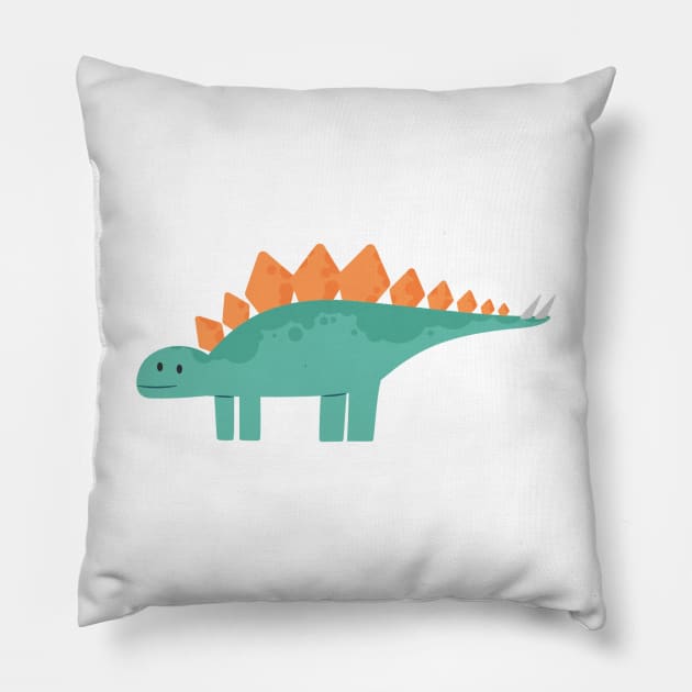 cute Dinosaur back to school Pillow by Midoart