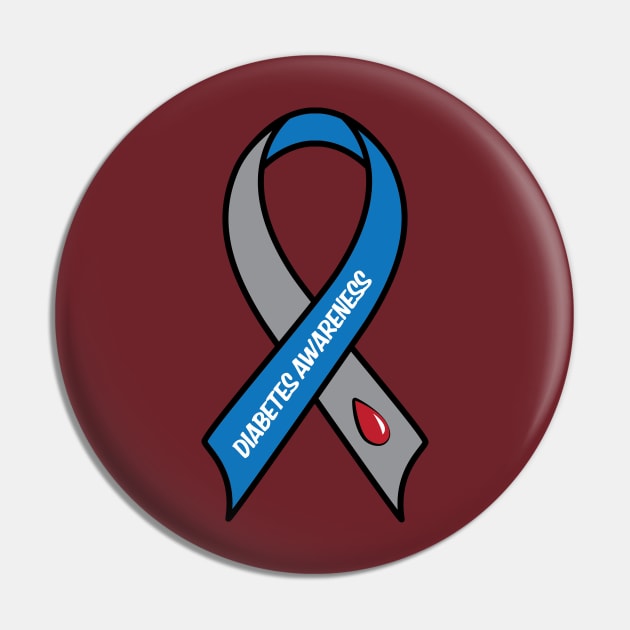 Diabetes Awareness Pin by PenguinCornerStore