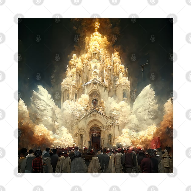 Cielo de iglesia by www.TheAiCollective.art