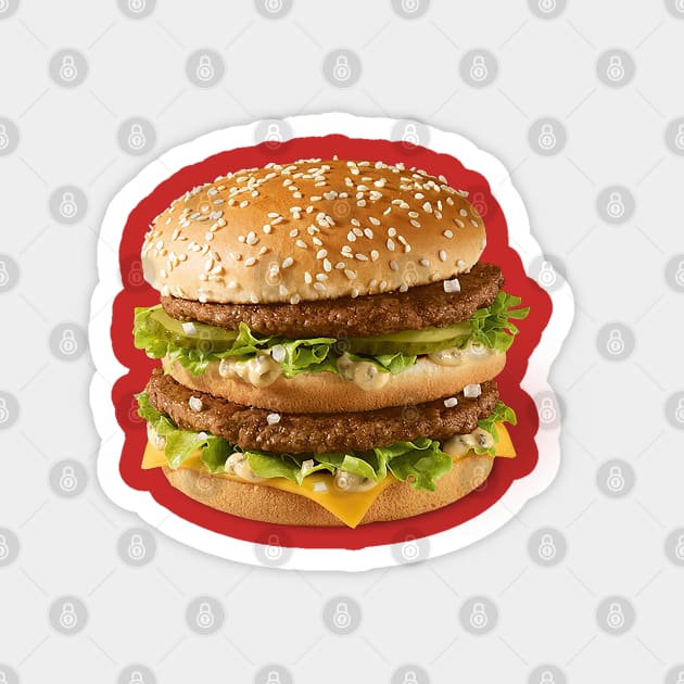 Big Mac Burger Magnet by uppermosteN