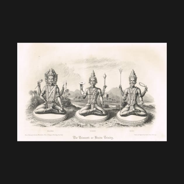 The Trimurti or Hindu Trinity 3 forms by artfromthepast