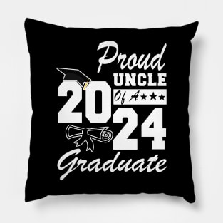 Proud Unlce of a 2024 Graduate Class of 2024 Graduation Pillow