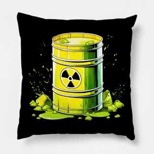 radioactive barrel Pillow