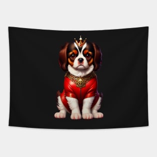 Cocker Spaniel in Red Rock Star Leather Jacket Tapestry