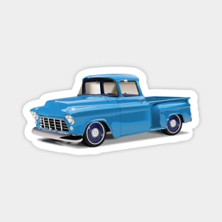 1955 Chevrolet Pickup Classic Truck Light Blue Magnet