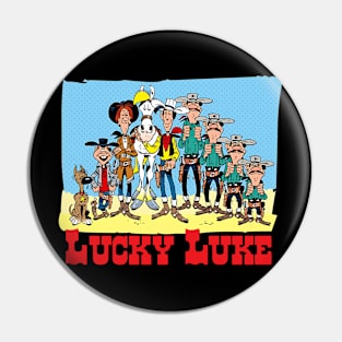 comic cowboys Characters Pin