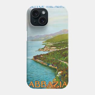 Abbazia The Gem of the Adriatic Vintage Poster 1920 Phone Case