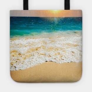 Beautiful Summer Beach Sunset Photo Tote