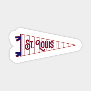 St. Louis Pinstripe Pennant Magnet