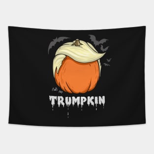 Trumpkin, Donald Trump Halloween Pumpkin Tapestry