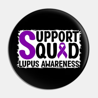 Support Squad Lupus Awareness Pin