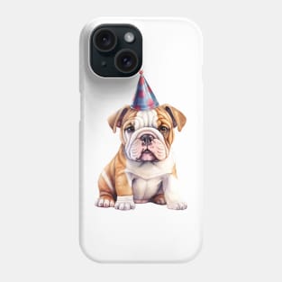 Birthday Bulldog Phone Case