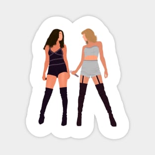 Sel and Tay on stage concert Outfit Fan Art Magnet