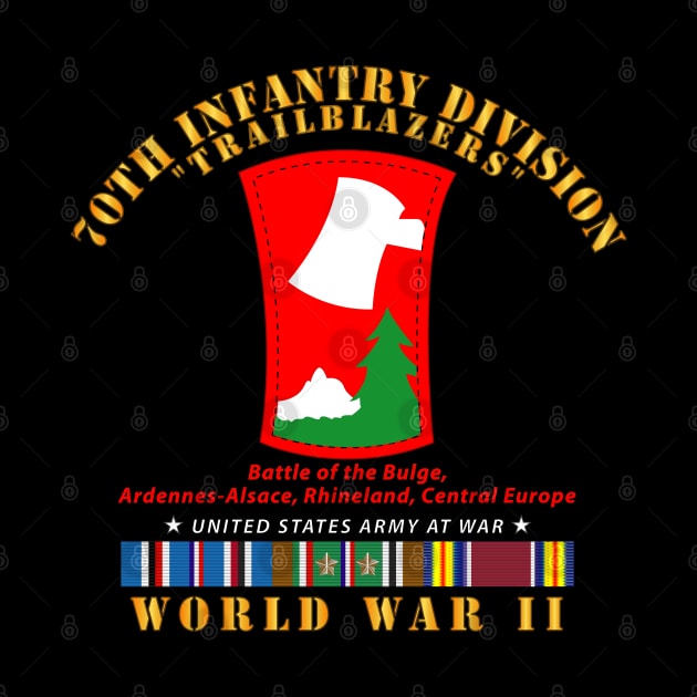 70th Infantry Division - Trailblazers w WWII  EU SVC by twix123844