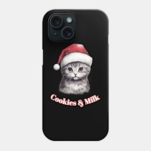 Cookies & Milk - Christmas Cat - Winter Holiday Phone Case