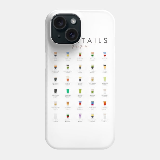 Cocktails Shots And Shooters Phone Case by Dennson Creative