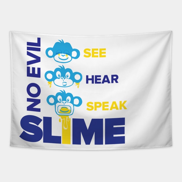 Slime St. 3 Wise Monkeys Tapestry by SlimeSt_Merch