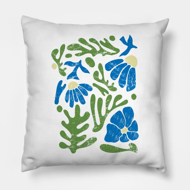 Boho Wildflowers Vibe Matisse Pillow by EvetStyles