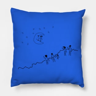 Girl From the Moon Pillow