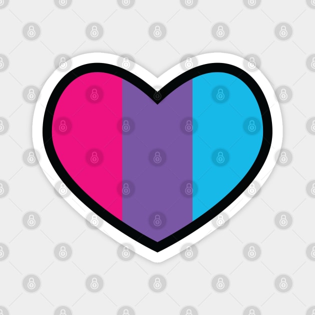 Androgynous Flag Heart Magnet by deadbeatprince typography