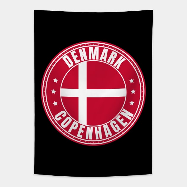 Copenhagen Denmark Tapestry by footballomatic