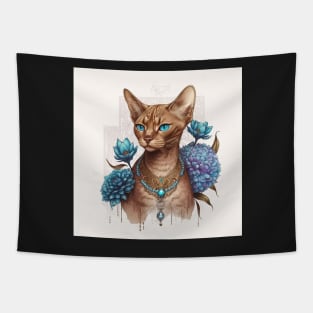 Abyssinain Cat Beauty Tapestry