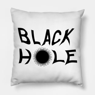 Black Hole Lettering Pillow