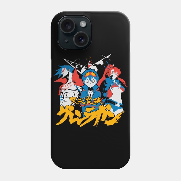 Gurren Lagann Phone Case by Yexart