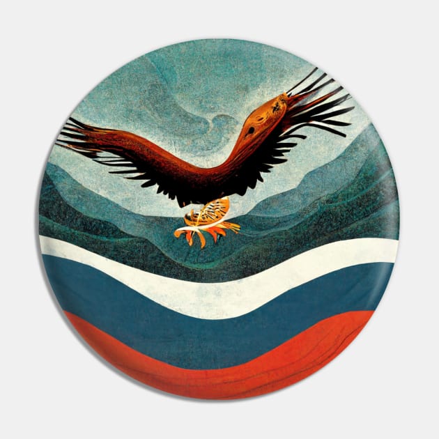 Abstract image of an eagle in flight with a fish in its claws. Pin by Liana Campbell