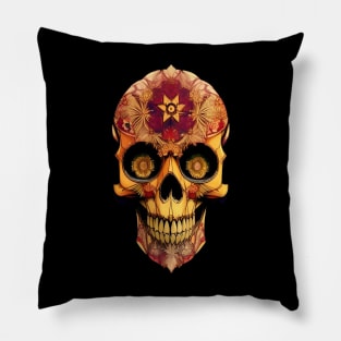 Artsy Cool Creative Skull Pillow