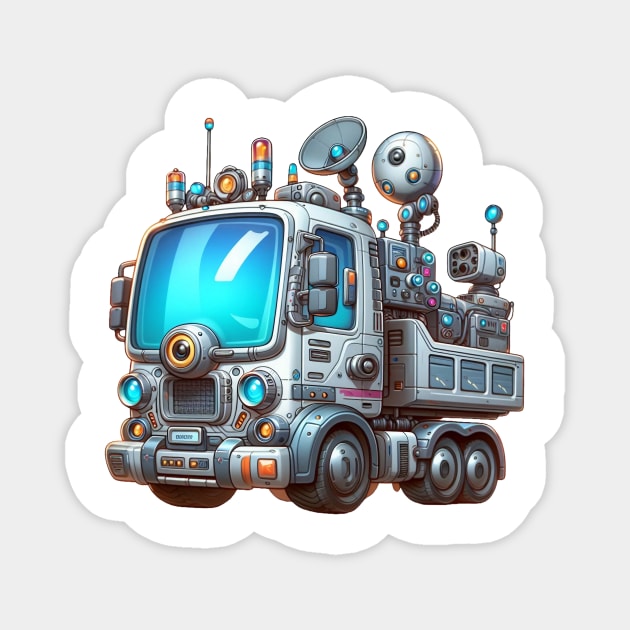 Futuristic Cyber Truck Magnet by Dmytro