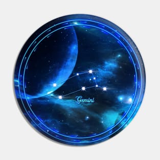 Zodiac constellation  gemini Pin