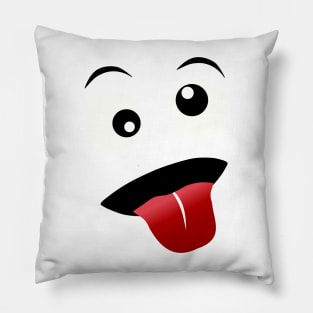 Emoji - mad face Pillow