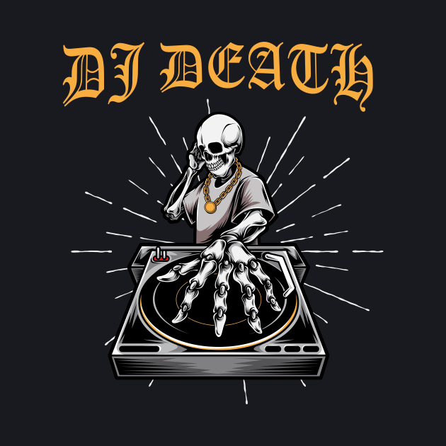 DJ Death Skull Vinyl by Foxxy Merch